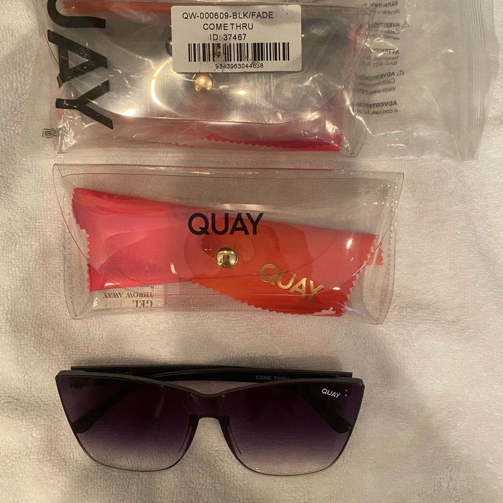 QUAY AUSTRALIA COME THROUGH IN BLACK/FADE